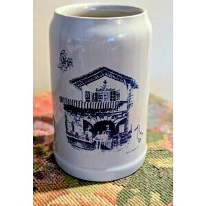 Vintage Pottery German Beer Stein Entla's Keller Bierfest Signed David Groom '97